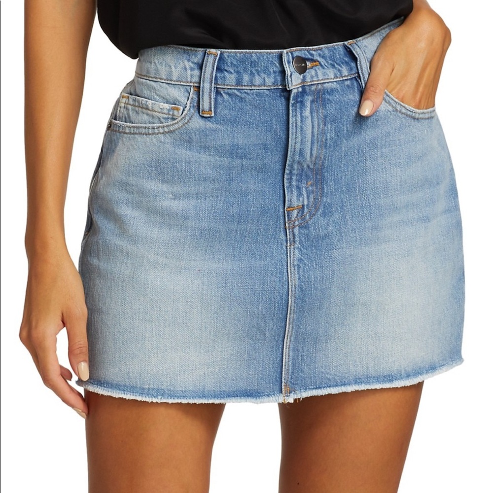 FRAME Le Mini denim skirt size 25 (2)